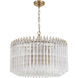 Lofton 7 Light 24 inch Aged Brass Chandelier Ceiling Light