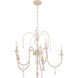 Clasica 5 Light 27 inch Washed Oak Chandelier Ceiling Light