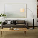 Coronado 84 inch 9 watt Matte Black and Satin Nickel Arc Floor Lamp Portable Light
