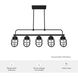 Starklake 5 Light 41 inch Natural Iron Linear Chandelier Ceiling Light