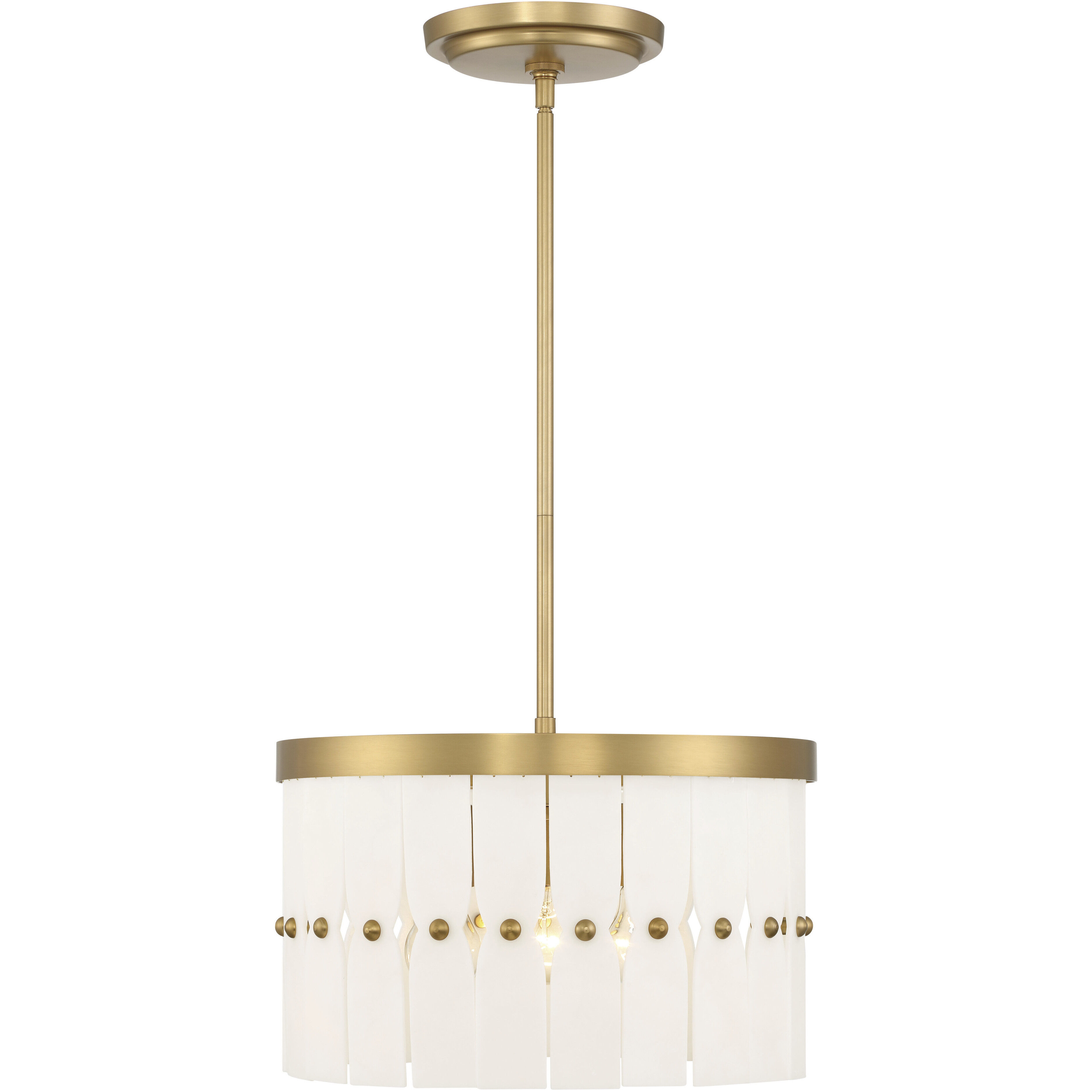 Coronelle 3 Light 16 inch Legacy Brass Convertible Semi-Flush Ceiling Light