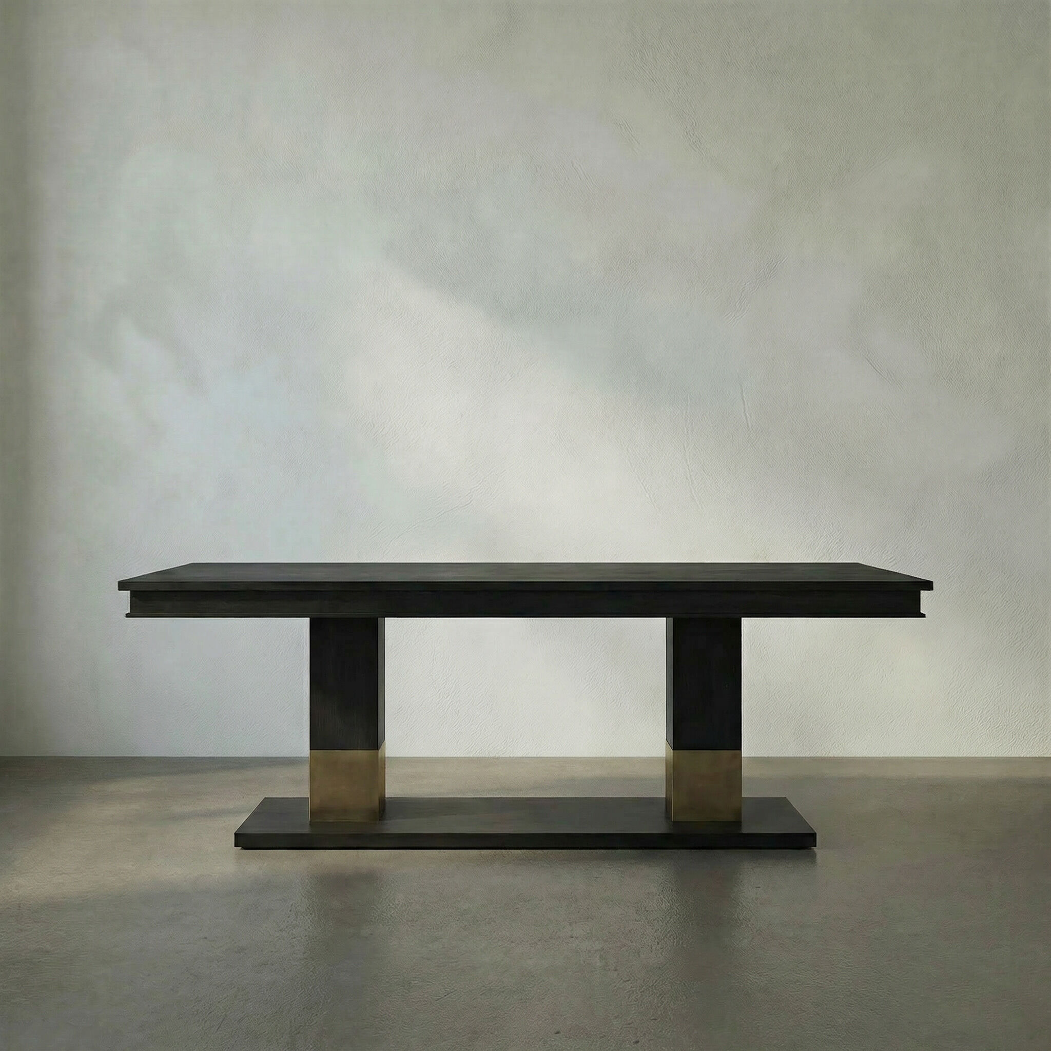 Ravenko 90 X 44.5 inch Hand Rubbed Black Dining Table