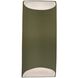 Ambiance LED 7 inch Matte Green ADA Wall Sconce Wall Light