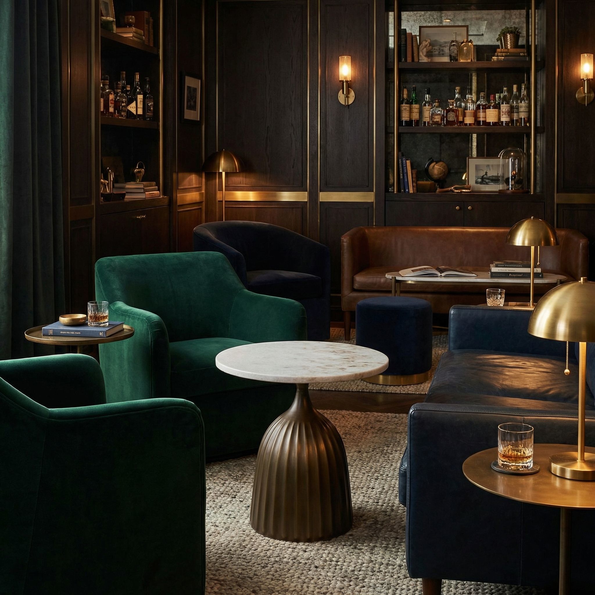 Samuel 18 X 18 inch Aged Brass Side Table