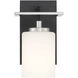 Prince St 1 Light 6 inch Matte Black Wall Sconce Wall Light