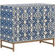 Vincent Blue and White/Cream Chest