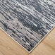 Jasmine 90 X 63 inch Black/Grey Rug in 5 x 7