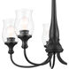 Homestead Melis 5 Light 26.5 inch Black Chandelier Ceiling Light