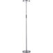 Francine 54 inch 30.00 watt Satin Nickel Floor Lamp Portable Light