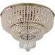 Esperanza 5 Light 18 inch Brushed Champagne Gold Flush Mount Ceiling Light