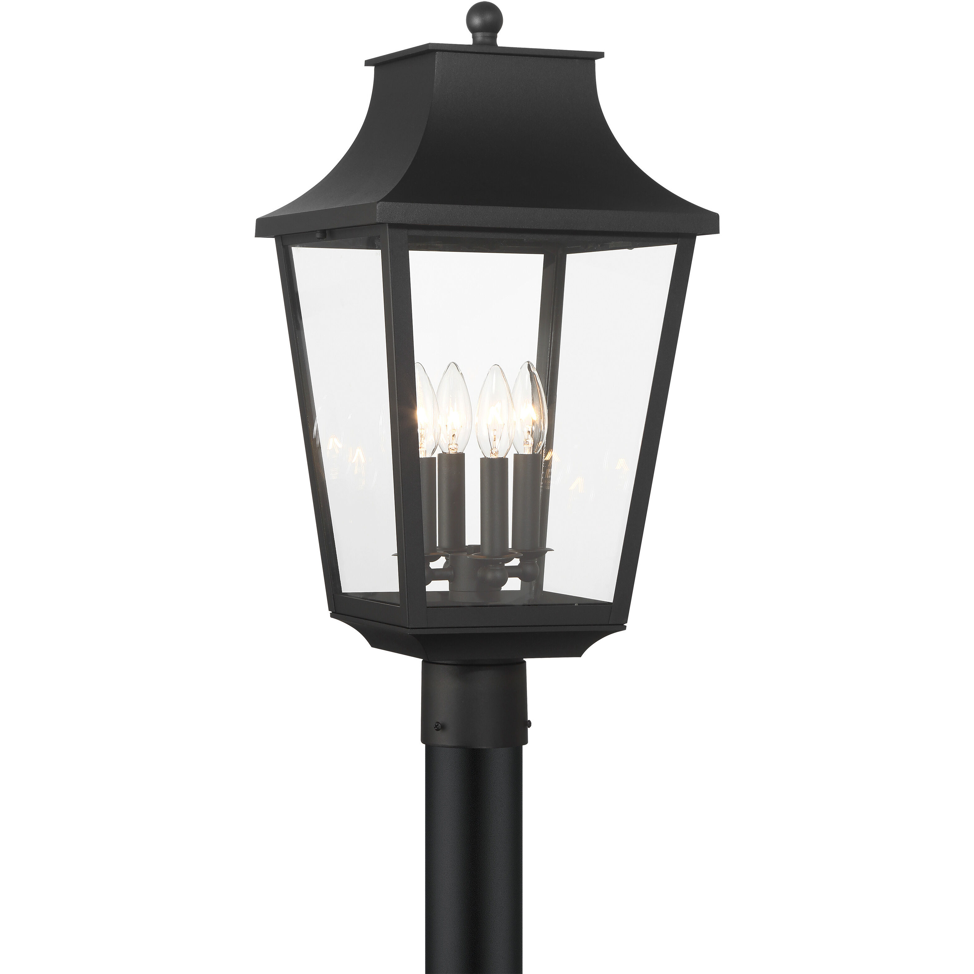 Altimeter 4 Light 23.5 inch Sand Coal Outdoor Post Lantern, Great Outdoors