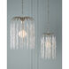 Glen Arbor 1 Light 14 inch Contemporary Silver Leaf and Contemporary Silver Pendant Ceiling Light
