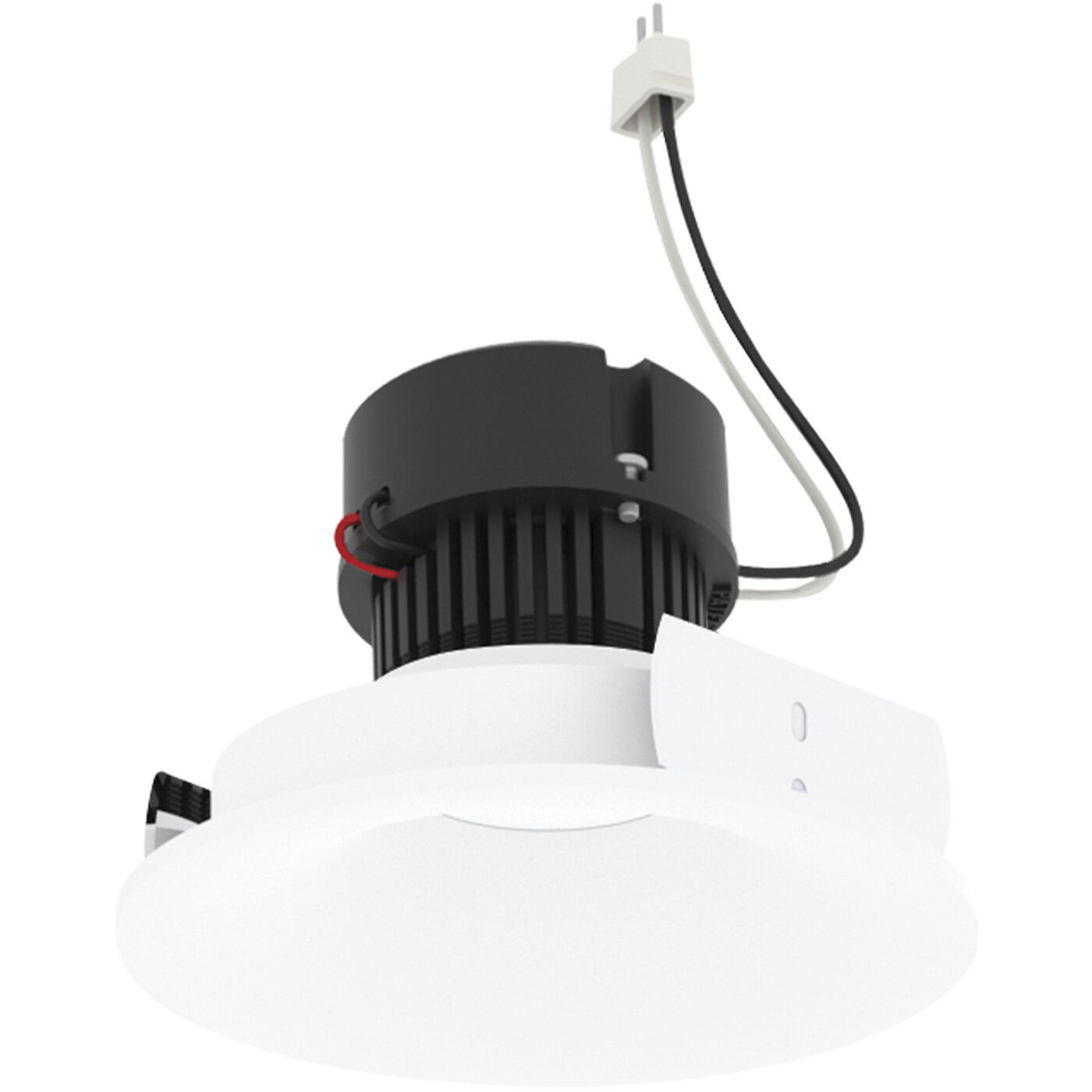 Pearl Bright White LED Round Bullnose Retrofit in Comfort Dim (3000K-2000K), 4" Retrofit