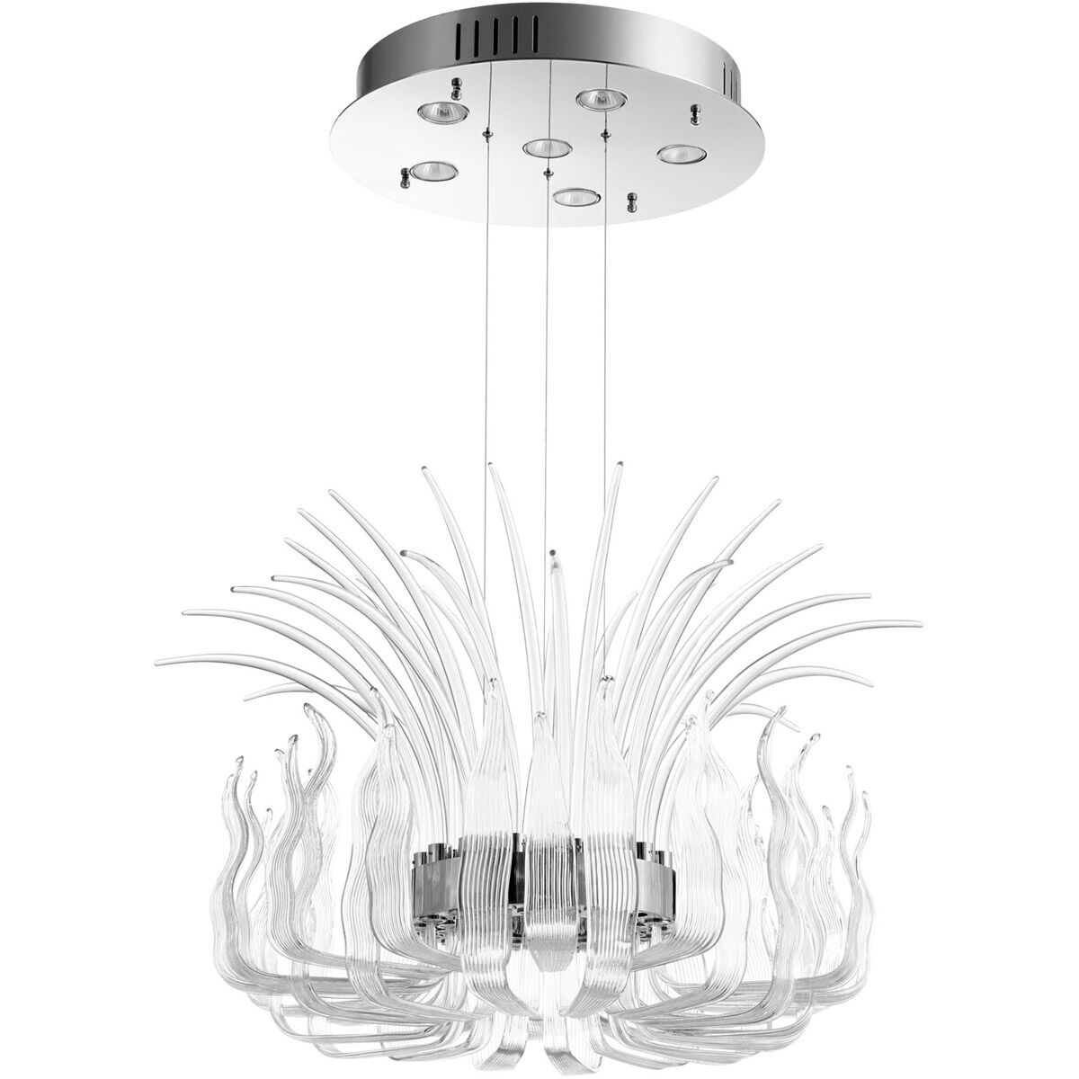 Catalina 6 Light 28.25 inch Polished Nickel Pendant Ceiling Light, Medium