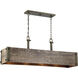 Winchester 4 Light 40.75 inch Bronze Trestle Ceiling Light