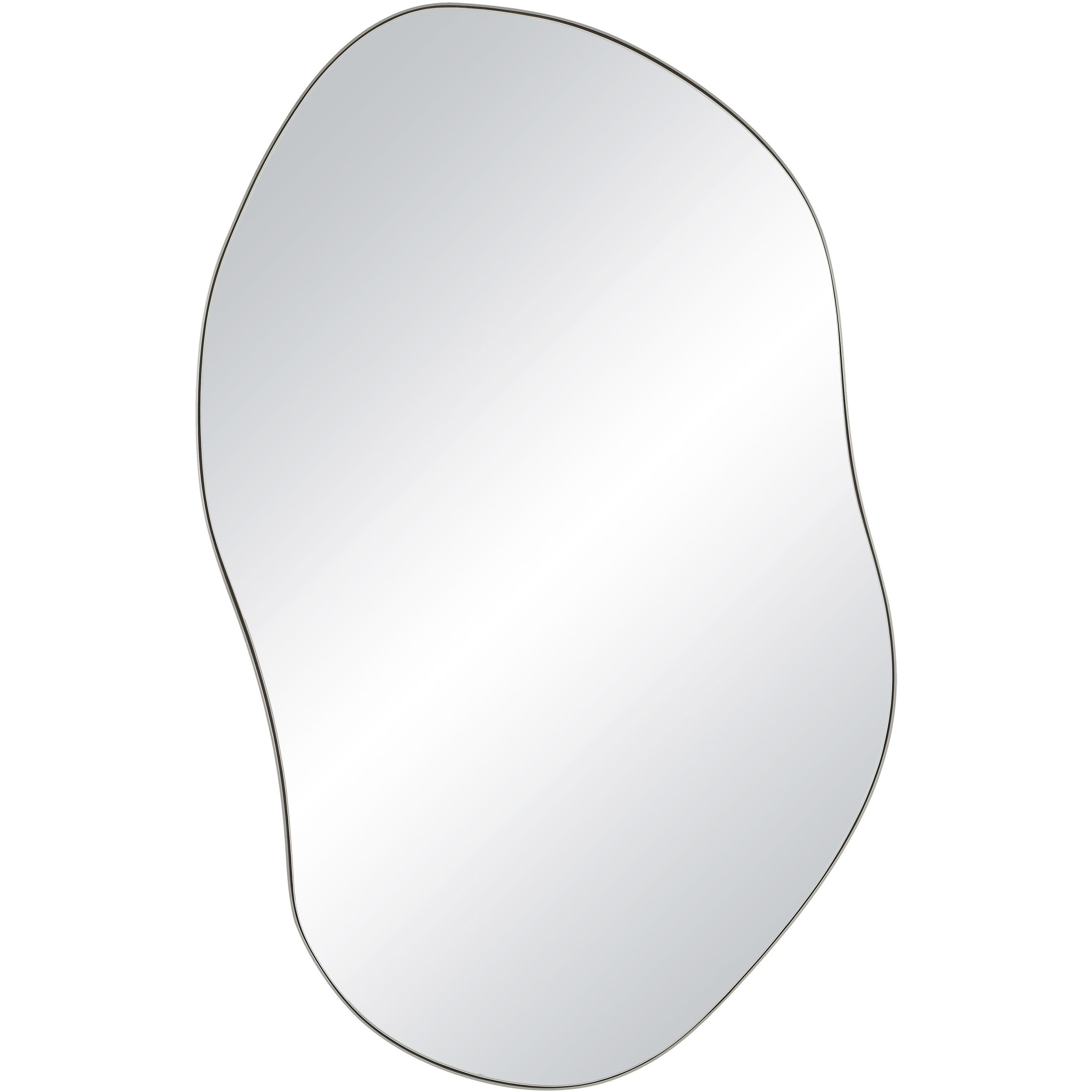 Javelin 45.25 X 30 inch Brushed Matte Satin Nickel Wall Mirror