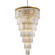 Canada 34 Light 36 inch Brass Chandelier Ceiling Light