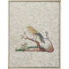 Antiqued Mirrored Bird B Silver Wall Decor, Square