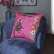 Dann Foley Double Sided Pillow 5 inch Hot Pink and Multi Throw Pillow