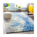 Utica 63 X 39 inch Dark Blue Rug, Rectangle