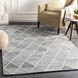Eaton 120 X 96 inch Light Gray/Slate/Black/Ivory Handmade Rug in 8 x 10, Rectangle