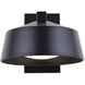 Crue LED 7.88 inch Black Outdoor Wall Light