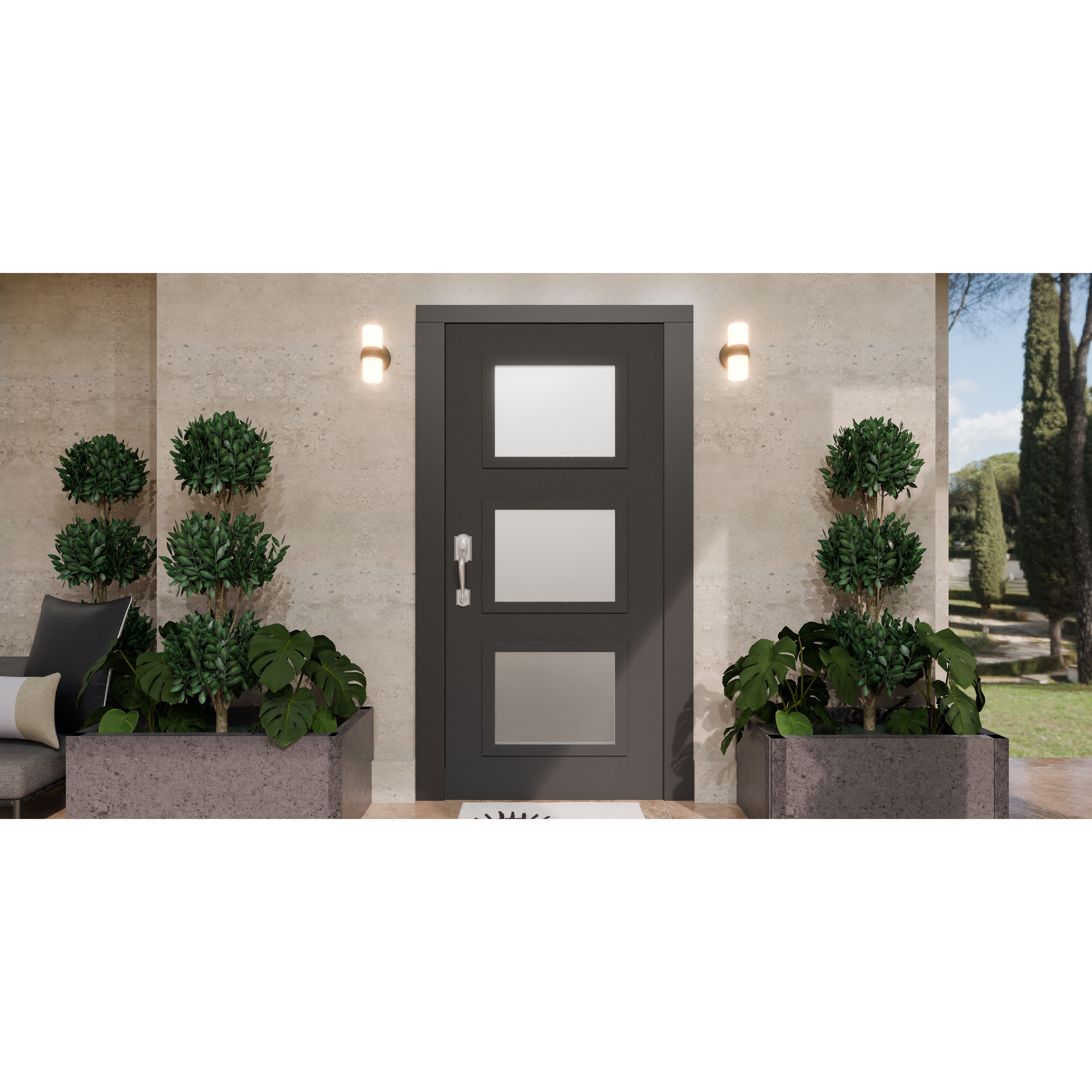 Kaia Outdoor Wall Lantern, Medium