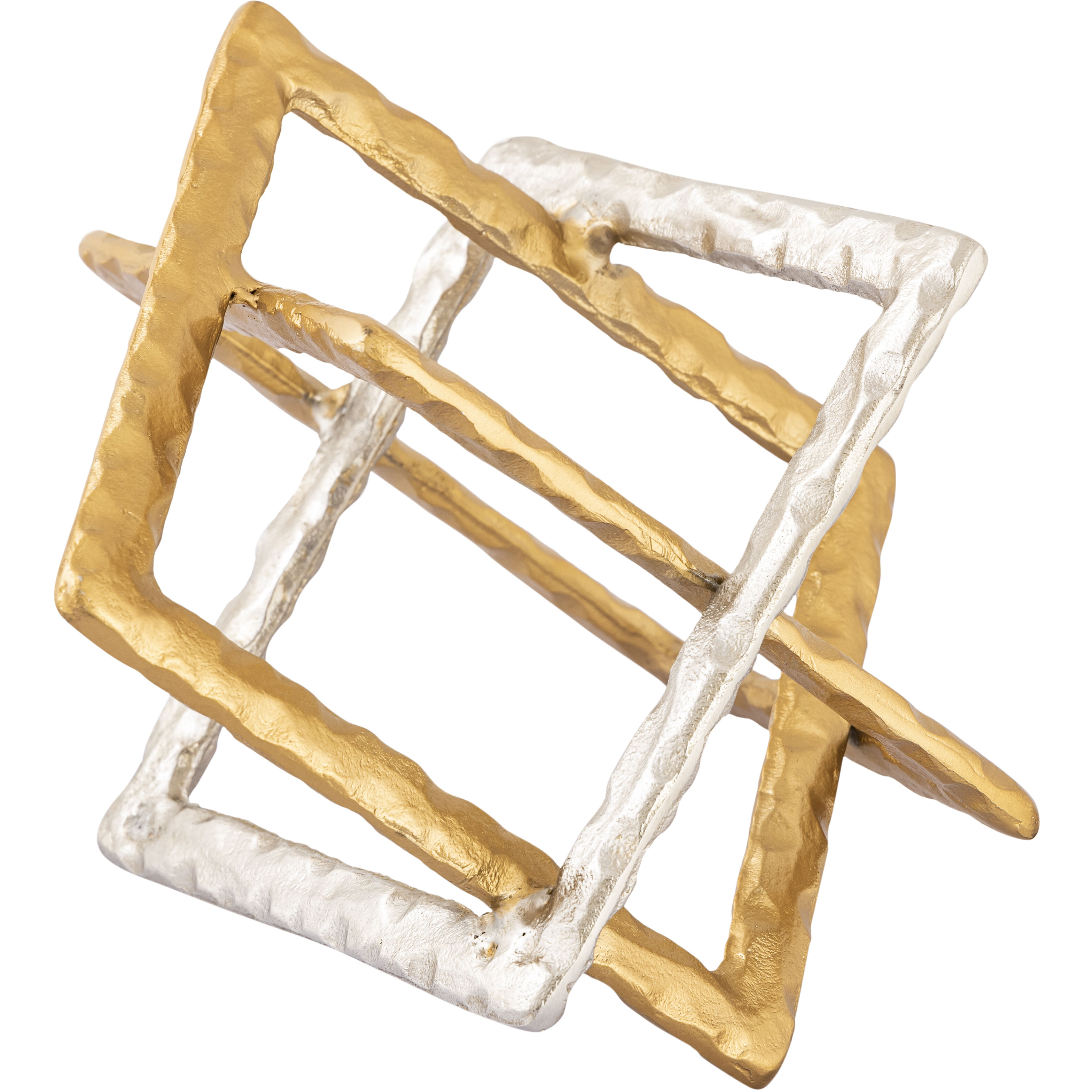 Abstract Interlocking 10.25 X 10.25 inch Sculpture