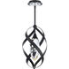Solan LED 10 inch Black Mini Pendant Ceiling Light, Beyond