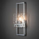 Geo Sconce Wall Light in Sterling, Clear