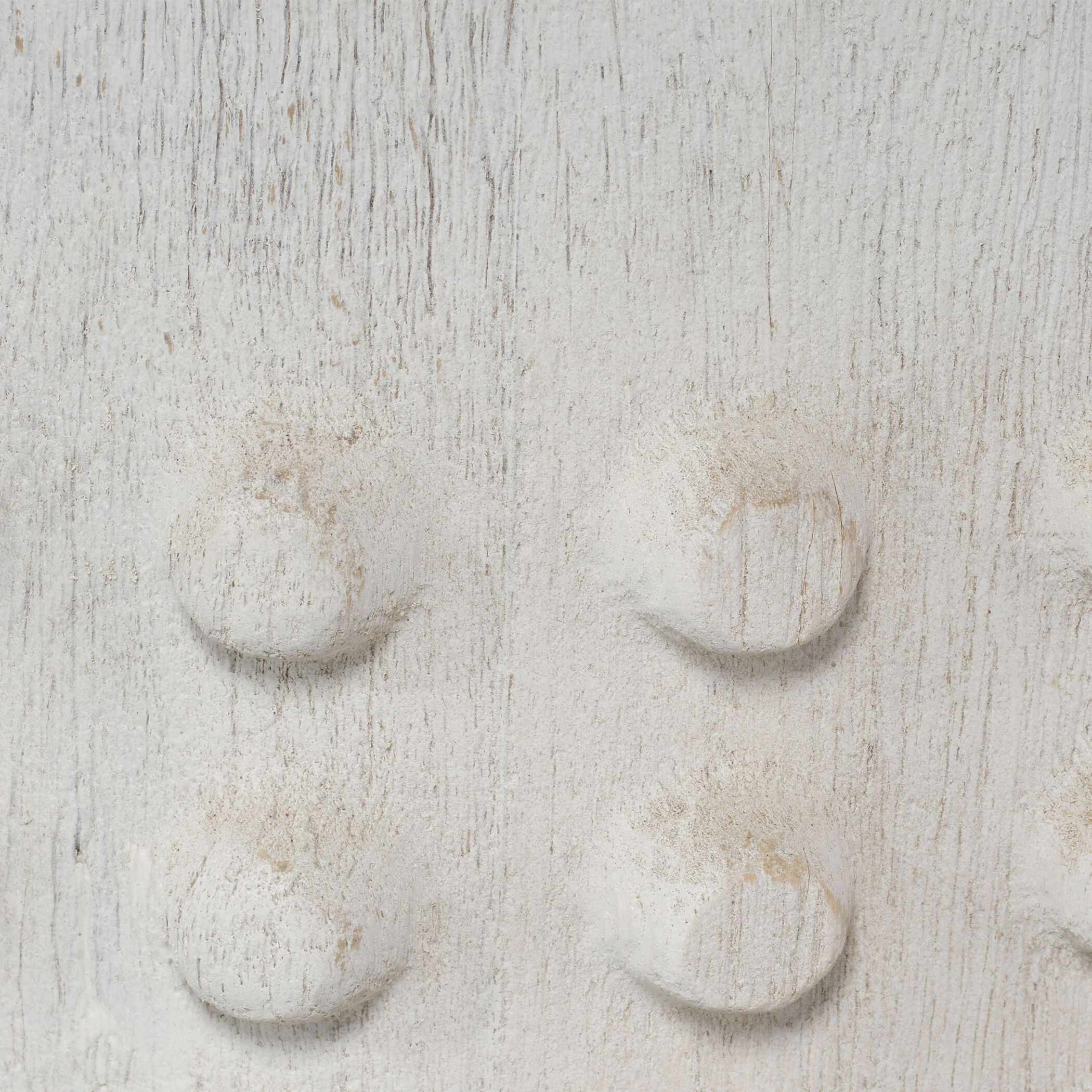 Studded 24 X 24 inch White Wash Side Table, Inline