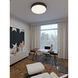 Bailey LED 24 inch Black Flush Mount Ceiling Light