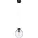 Laurent 1 Light 8 inch Black Outdoor Pendant
