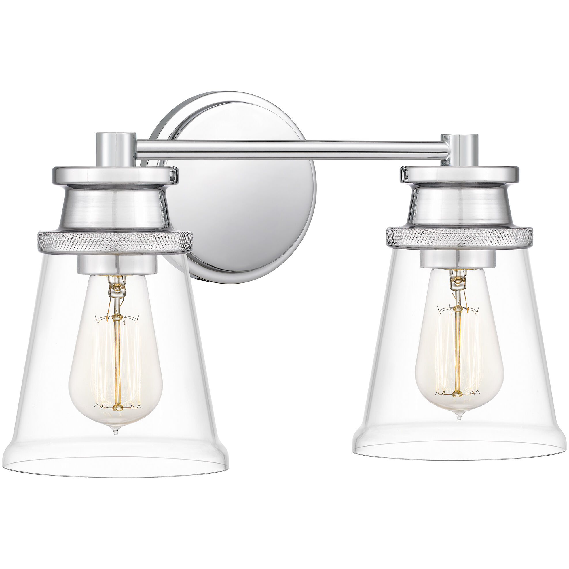 Haverfield 2 Light 15 inch Polished Chrome Bath Light Wall Light