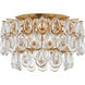AERIN Liscia 3 Light 15 inch Gild Flush Mount Ceiling Light, Small