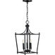 Parkhurst 3 Light 10.88 inch Matte Black Foyer Pendant Ceiling Light
