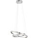 Opus LED 24.5 inch Chrome Chandelier Ceiling Light, 2 Tier