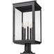 Hartwell 5 Light 28.75 inch Sand Black Outdoor Pier Mounted Fixture
