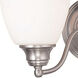 Somerville 2 Light 13.5 inch Brushed Nickel Vanity Sconce Wall Light
