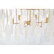 Willow 6 Light 35.25 inch Legacy Brass Pendant Ceiling Light