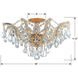 Maria Theresa 5 Light 19 inch Gold Semi Flush Ceiling Light in Clear Spectra