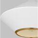 TOB by Thomas O'Brien Stanza 1 Light 19 inch Matte White Pendant Ceiling Light