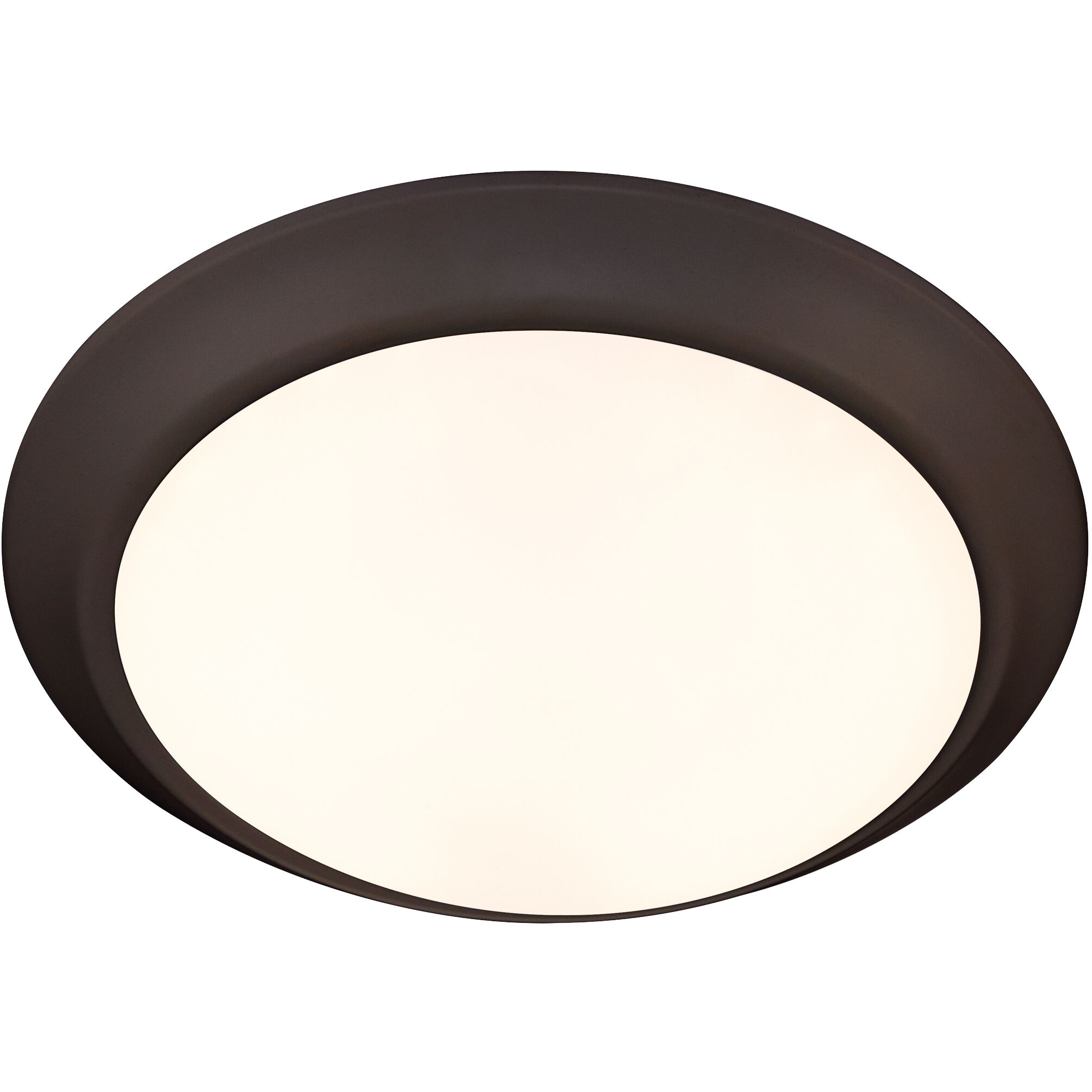 LED Disk 1 Light 9.5 inch Oiled Bronze Indoor/Outdoor Flush Mount