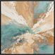 Tranquil Blend Turquoise and Teal and Orange and White Canvas, The Studio