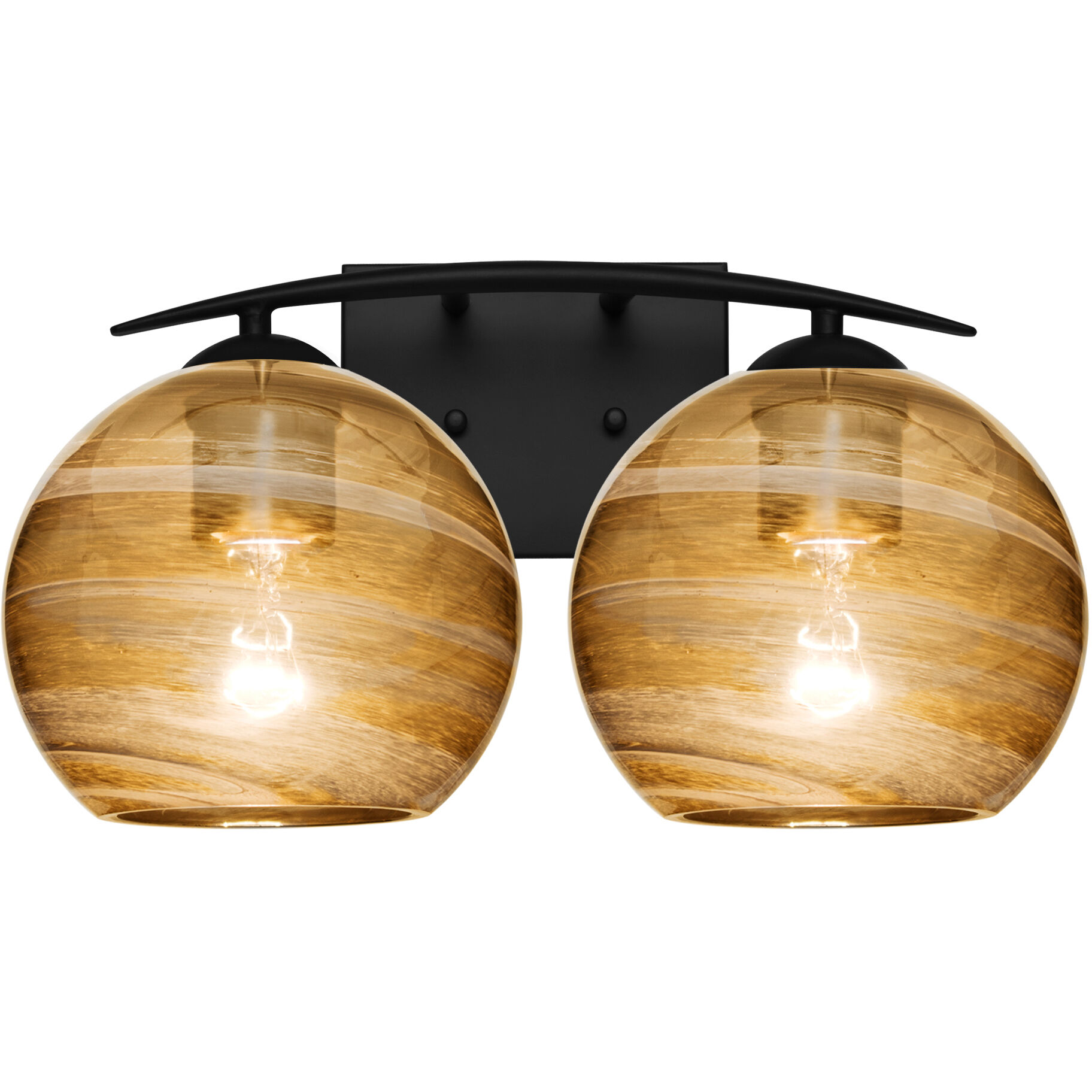 Jilly 2 Light 15 inch Black Vanity Light Wall Light