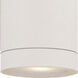 Steel LED 5 inch Textured White Exterior Wall Mount