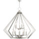 Prism 15 Light 42 inch Brushed Nickel Foyer Chandelier Ceiling Light