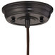 Bartram 1 Light 7 inch Antique Brass with Oil Rubbed Bronze Mini Pendant Ceiling Light