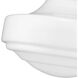 Ingalls 1 Light 16 inch Matte Black Pendant Ceiling Light in Vintage Milk Glass, Large