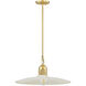 Leanna 1 Light 18.25 inch Aged Brass and Soft Cream Pendant Ceiling Light
